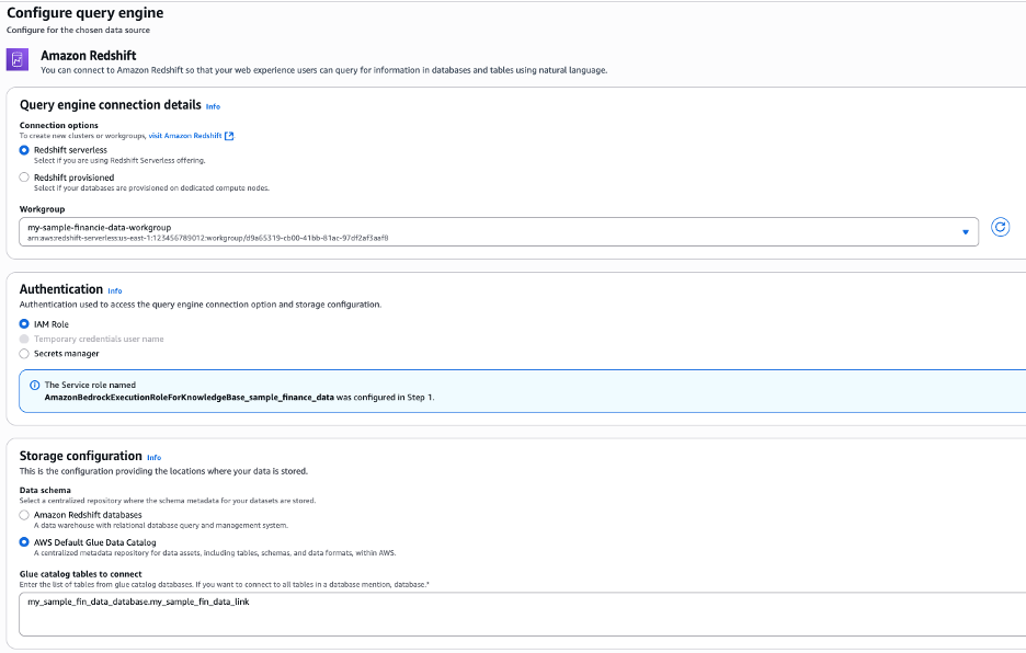 Configure Amazon Redshift Serverless as the query engine and connect it to AWS Glue Data Catalog for querying S3 Tables