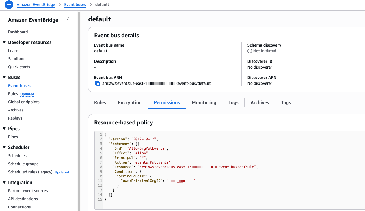 Event Bus resource policy