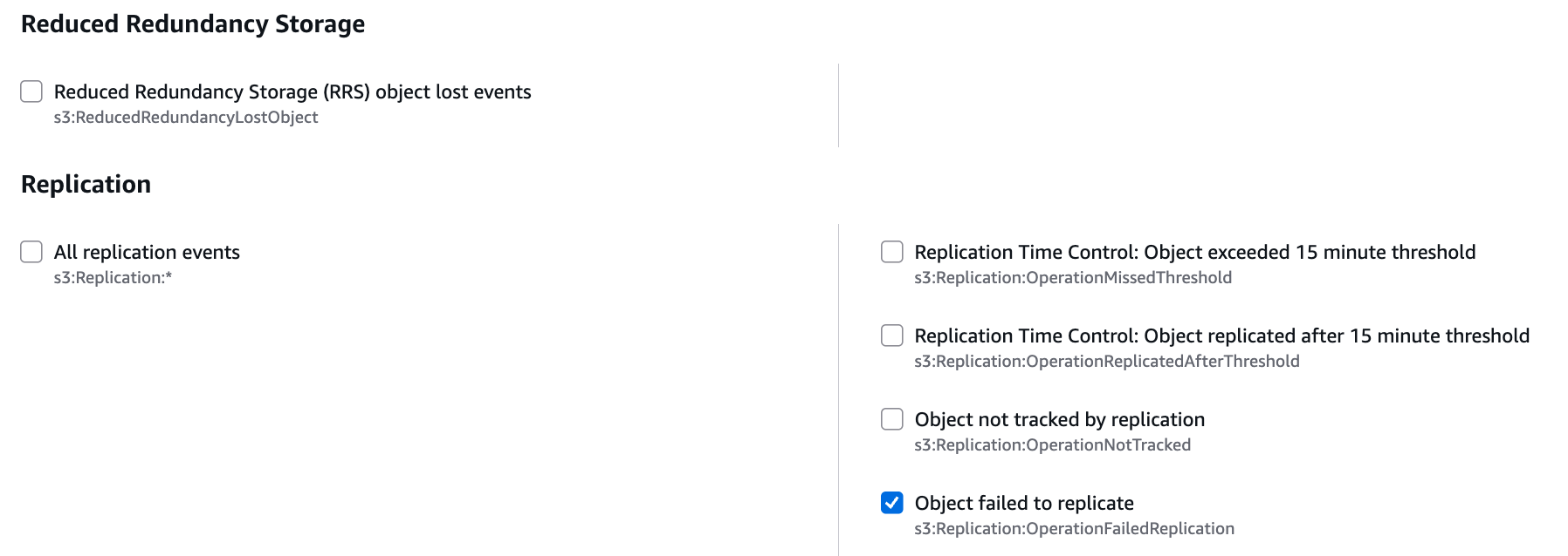 selective replication event