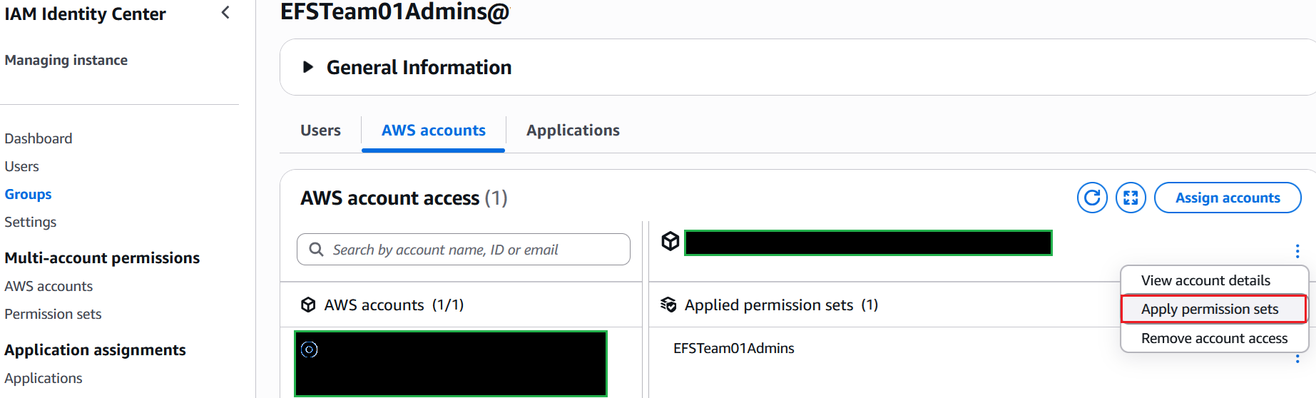 Assigning a permission set to a team group for delegated administration