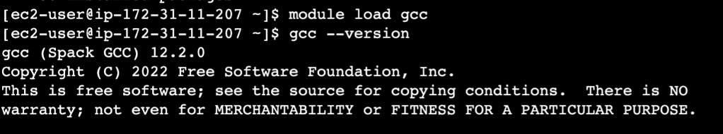 Figure 3 Switching compilers using the module system and Spack