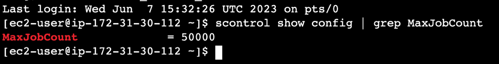 Figure 1: You can use scontrol to inspect the Slurm configuration