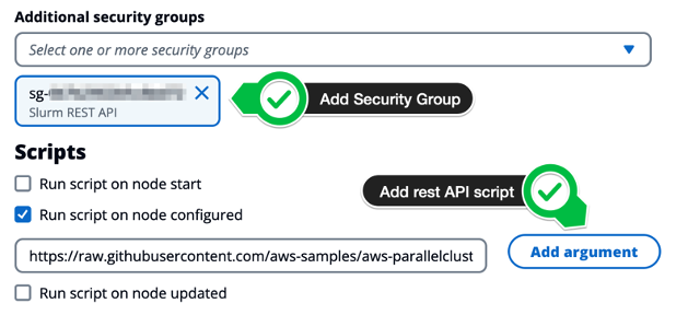 Figure 4 – Add the script to be run after node configuration