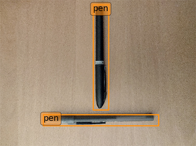 Labeled pens