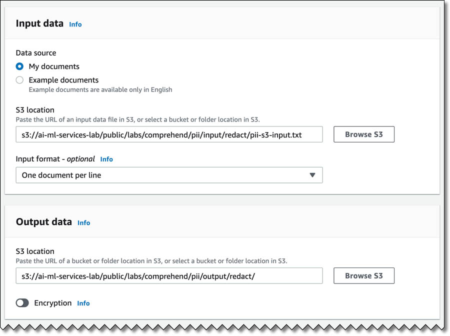 Detecting and redacting PII using Amazon Comprehend AWS Machine