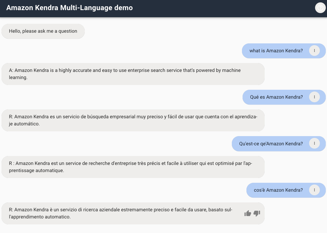 Using Amazon Translate To Provide Language Support To Amazon Kendra Aws Machine Learning Blog