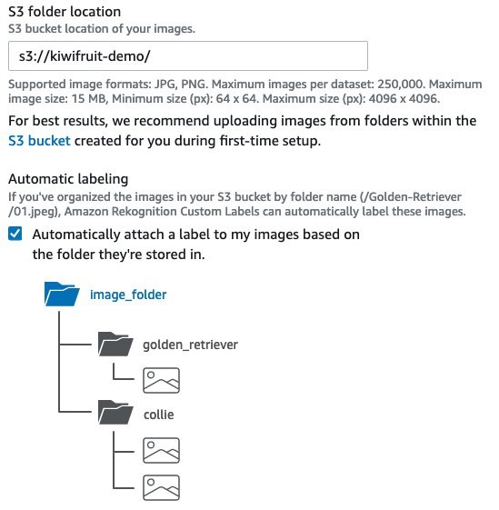 For Policy, enter the provided JSON into the S3 bucket, to ensure that Amazon Rekognition can access that data to train the model.