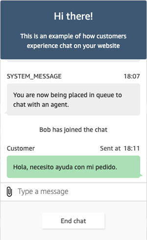 Implement Live Customer Service Chat With Two Way Translation Using Amazon Connect And Amazon Translate Aws Machine Learning Blog