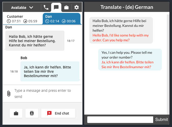 Implement Live Customer Service Chat With Two Way Translation Using Amazon Connect And Amazon Translate Aws Machine Learning Blog