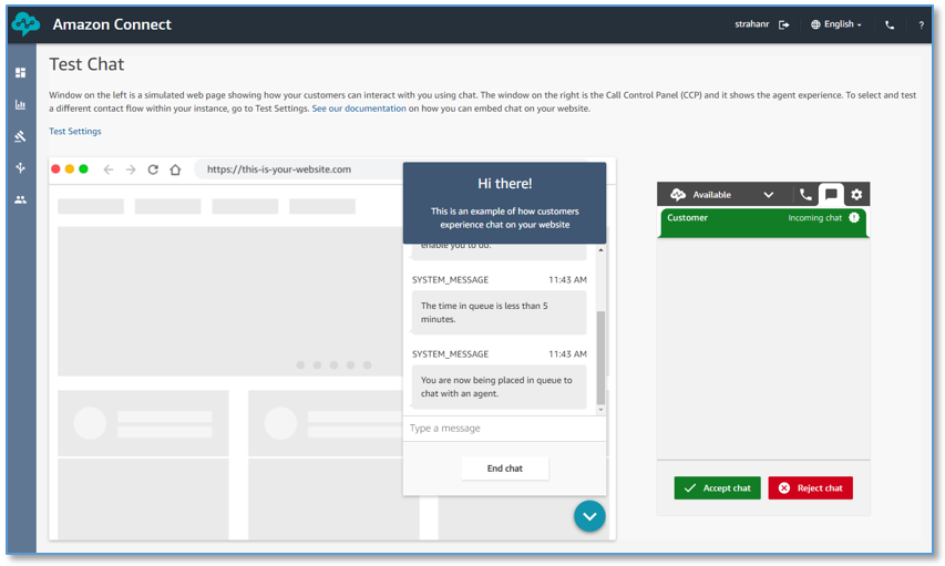 Implement live customer service chat with two way translation using Amazon Connect and Amazon Translate AWS Machine Learning Blog