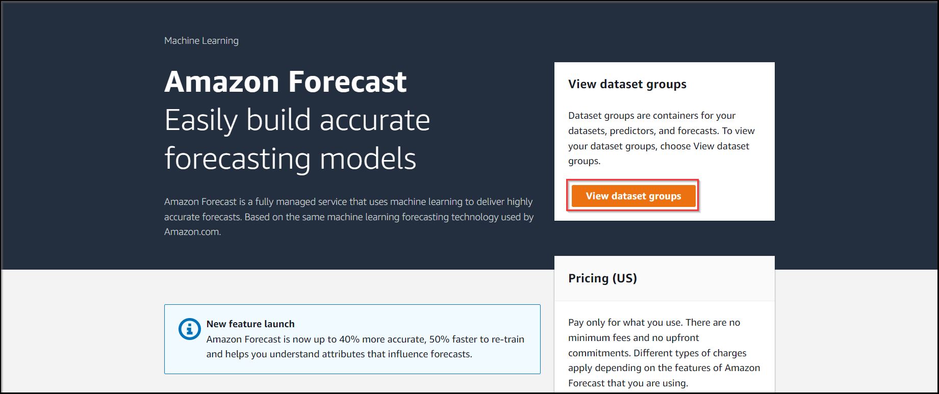 Conduct whatif analyses with Amazon Forecast, up to 80 faster than