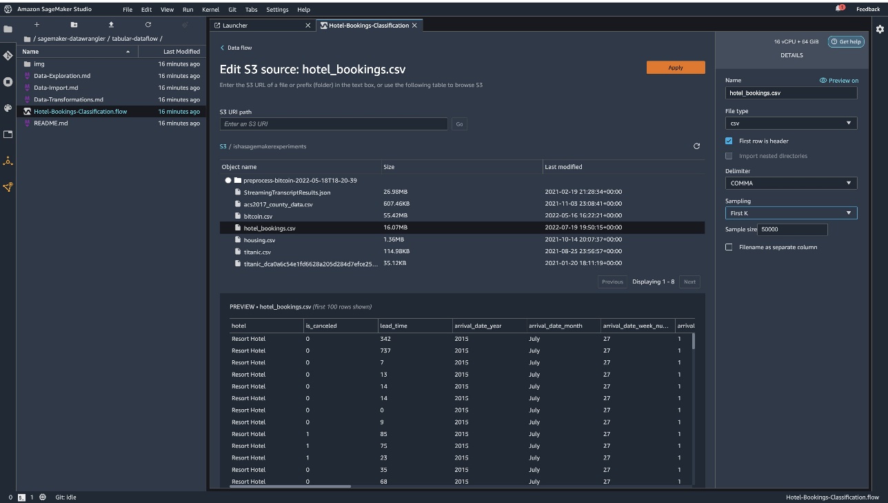 Use Github Samples with Amazon SageMaker Data Wrangler | AWS Machine  Learning Blog