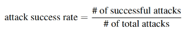 A támadás sikerének aránya