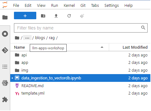 Open Data Ingestion Notebook