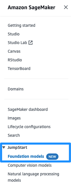 SageMaker Foundation Models