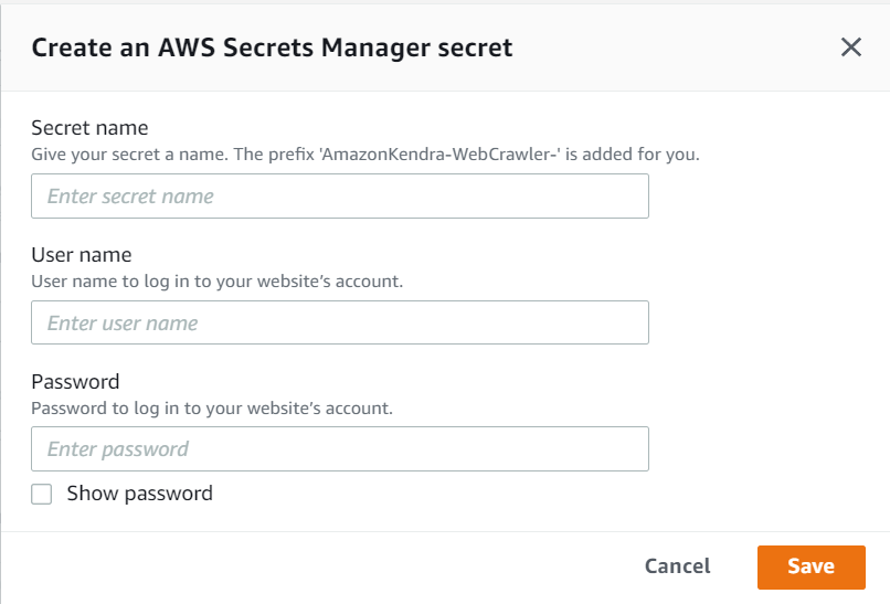  Index your web crawled content using the new Web Crawler for Amazon Kendra