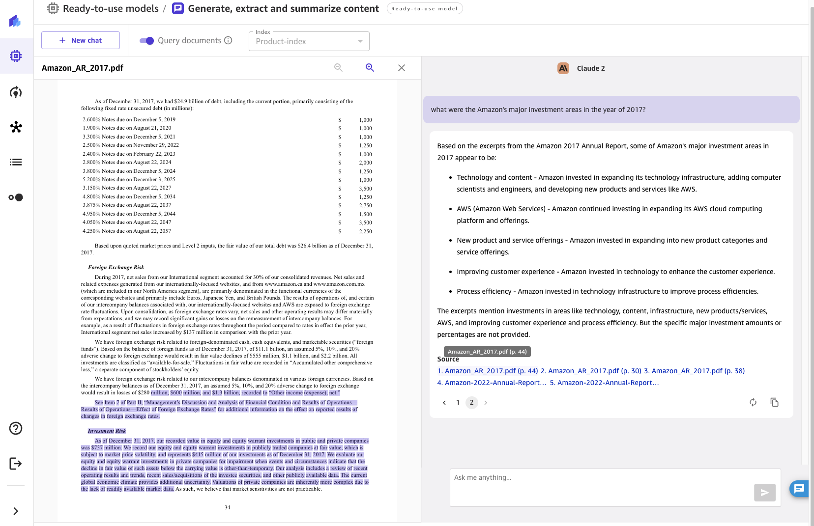  Empower your business users to extract insights from company documents using Amazon SageMaker Canvas Generative AI