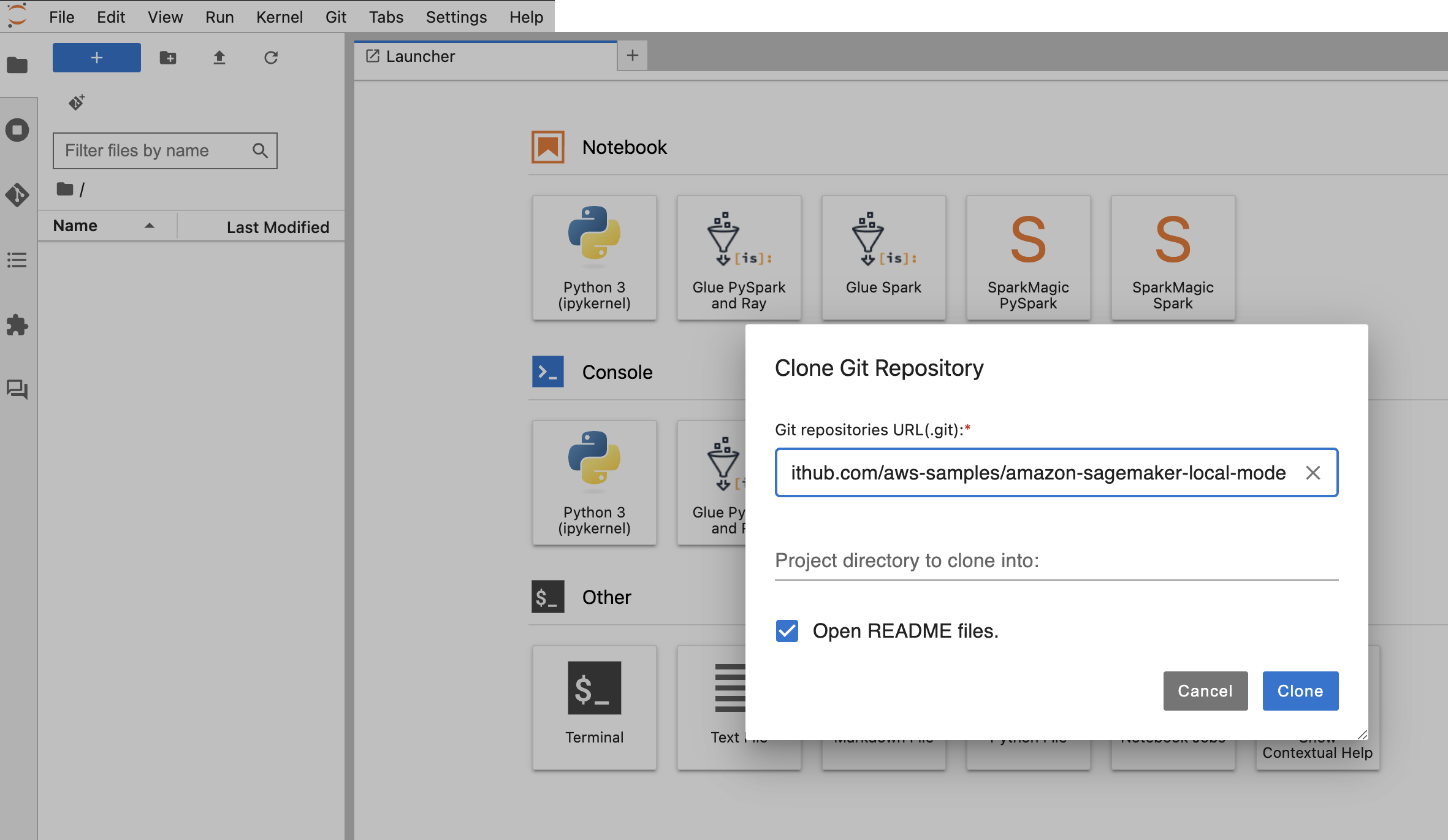 Run Python files in SageMaker Studio spaces using Local Mode