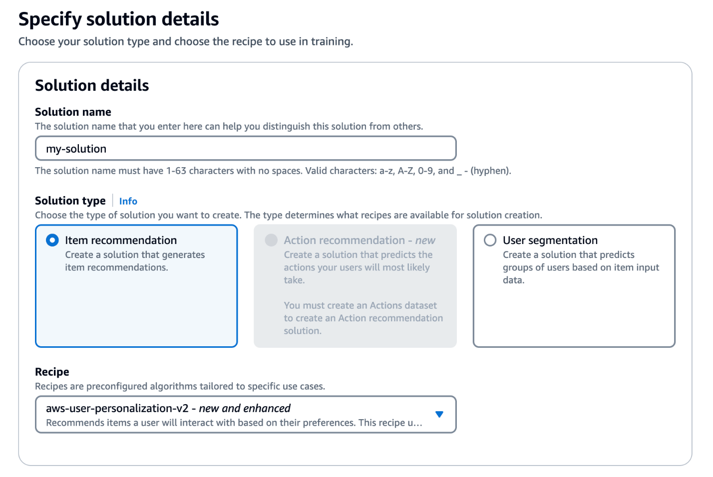 Amazon Personalize launches new recipes supporting larger item catalogs with lower latency