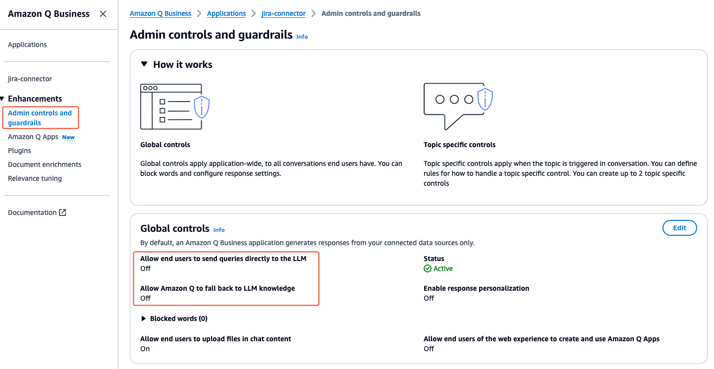 Admin Controls & Guardrails