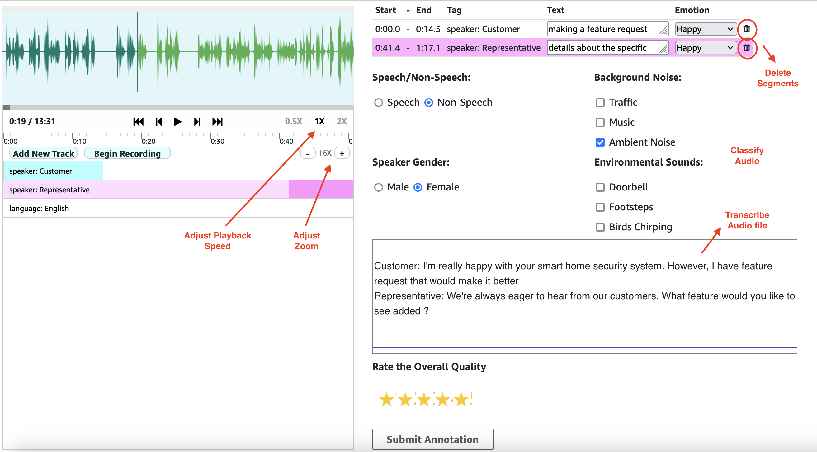 Enhance speech synthesis and video generation models with RLHF using audio and video segmentation in Amazon SageMaker