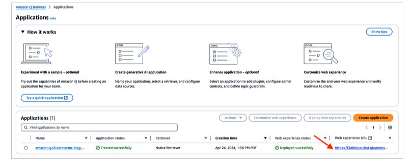 Answer questions from tables embedded in documents with Amazon Q Business