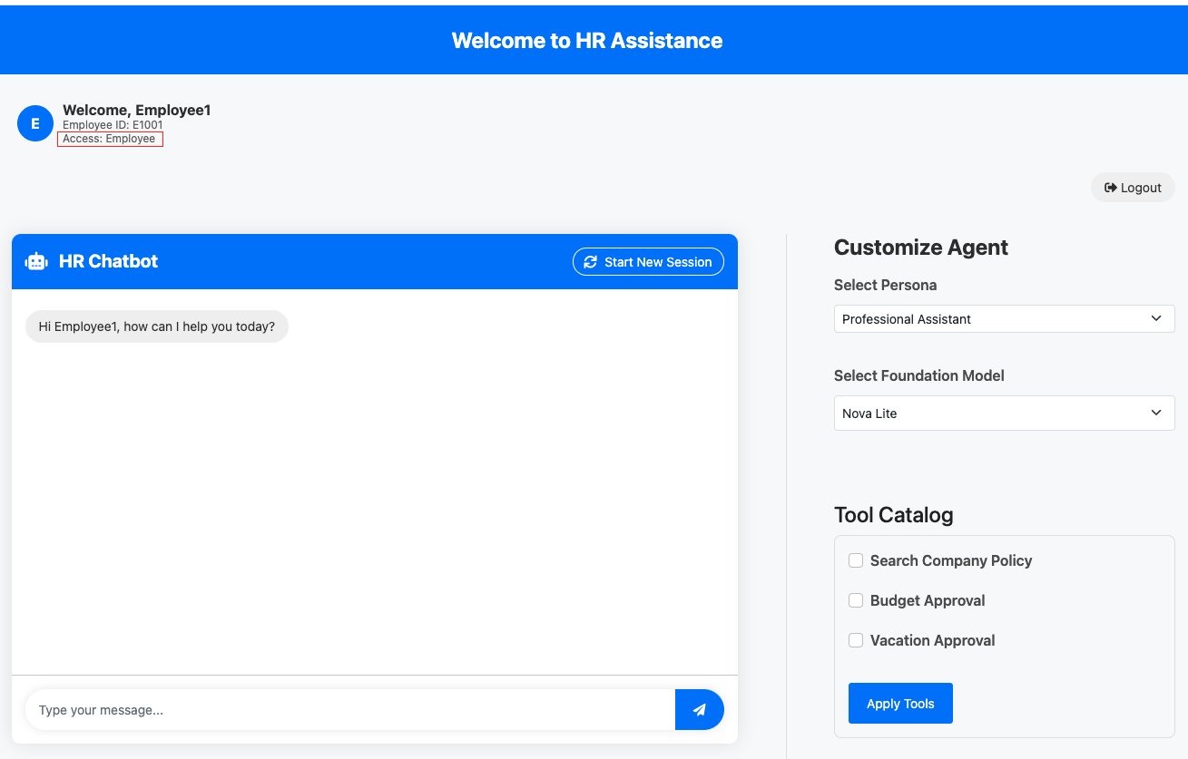 Build a dynamic, role-based AI agent using Amazon Bedrock inline agents