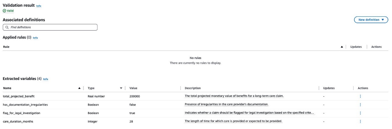 Legal LTC Triage Valid results