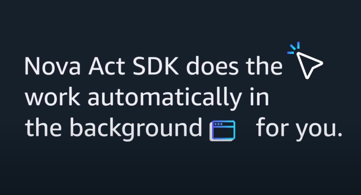 Amazon Nova Act SDK (preview): Path to production for browser automation agents 