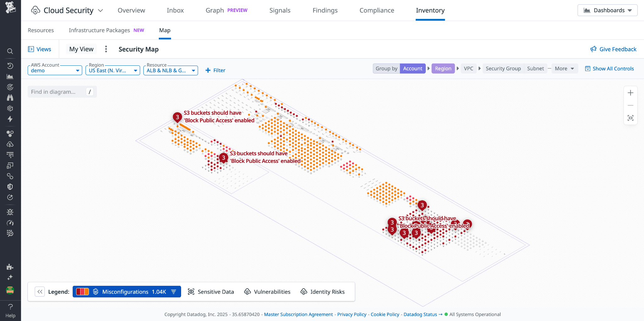 Detect Amazon Bedrock misconfigurations with Datadog Cloud Security