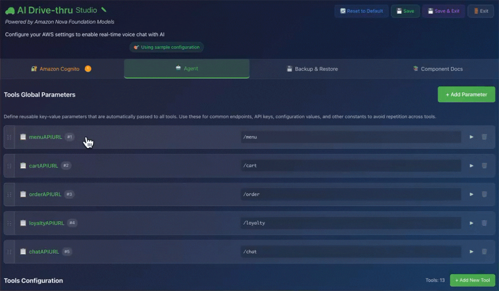 Agent Configuration