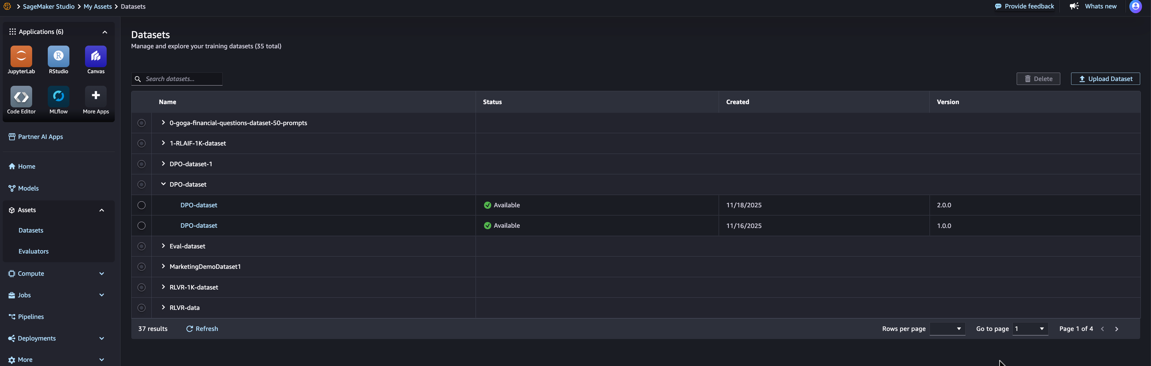 Tracking and managing assets used in AI development with Amazon SageMaker AI 