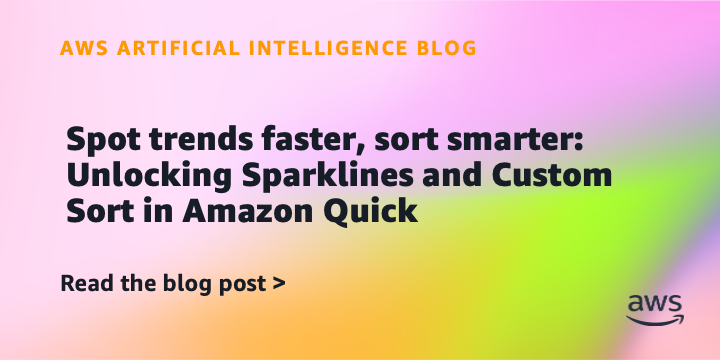 Spot trends faster, sort smarter: Unlocking Sparklines and Custom Sort