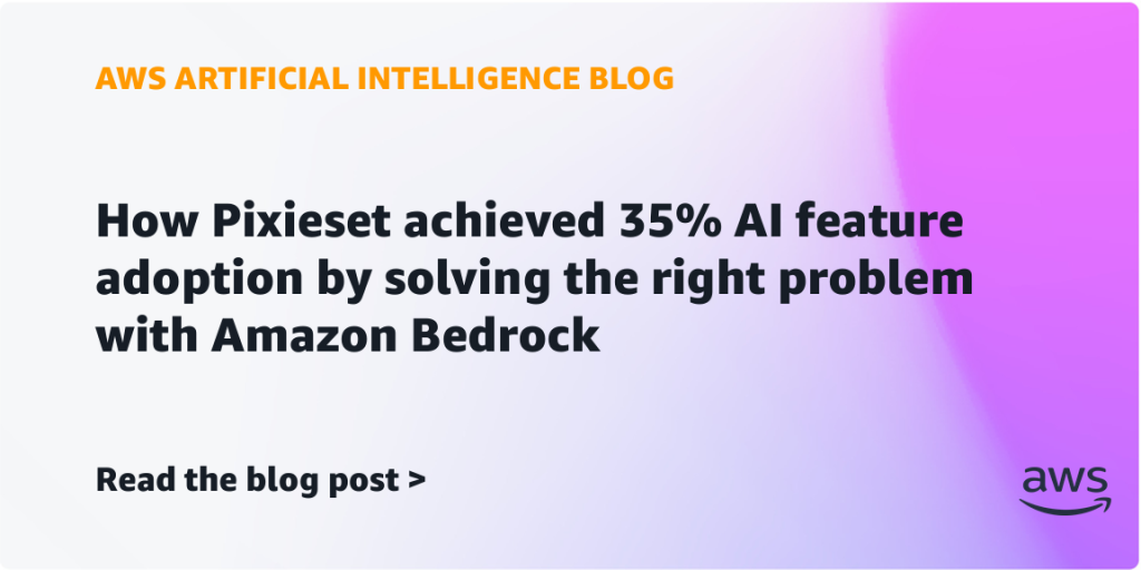 How Pixieset achieved 35% AI feature adoption by solving the right problem with Amazon Bedrock