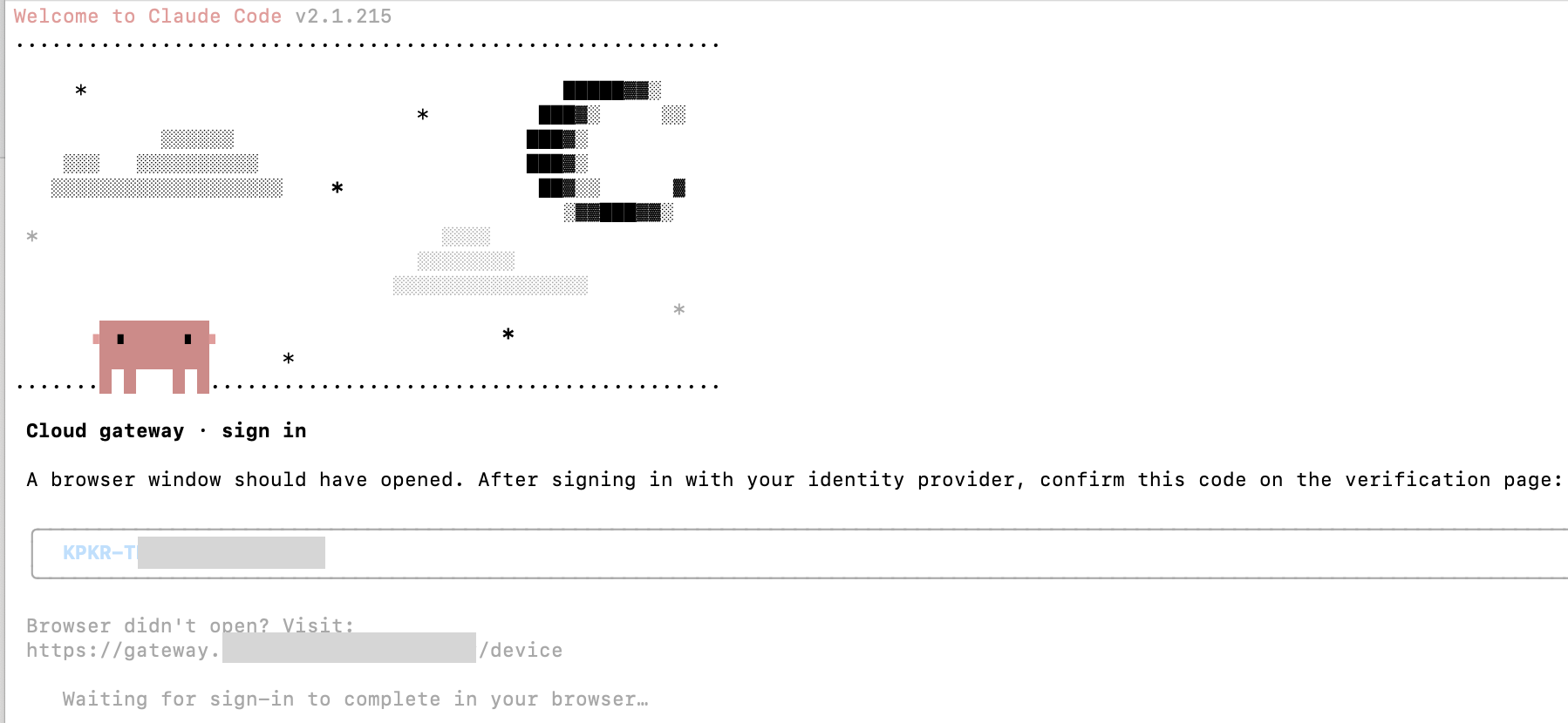 Browser showing the OIDC identity provider sign-in page presented by the gateway