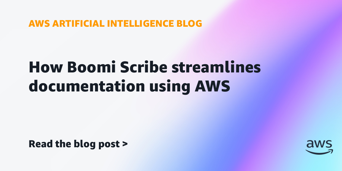 How Boomi Scribe streamlines documentation using AWS