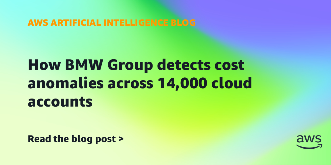 How BMW Group detects cost anomalies across 14,000 cloud accounts