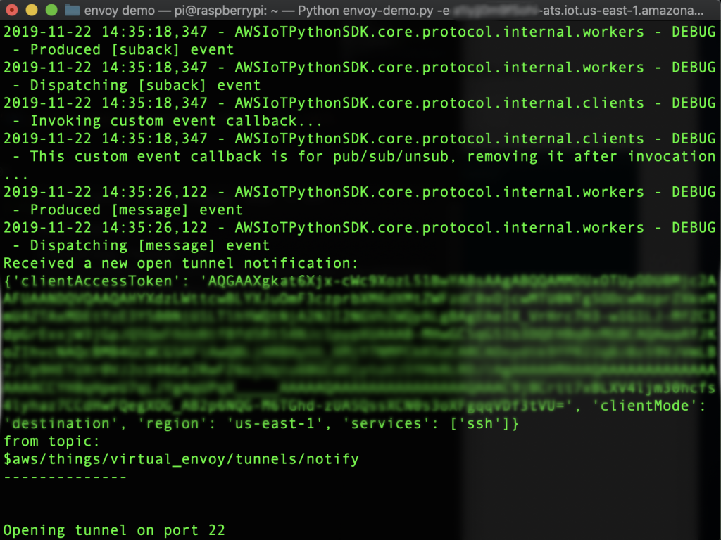 iot ssh tunnel