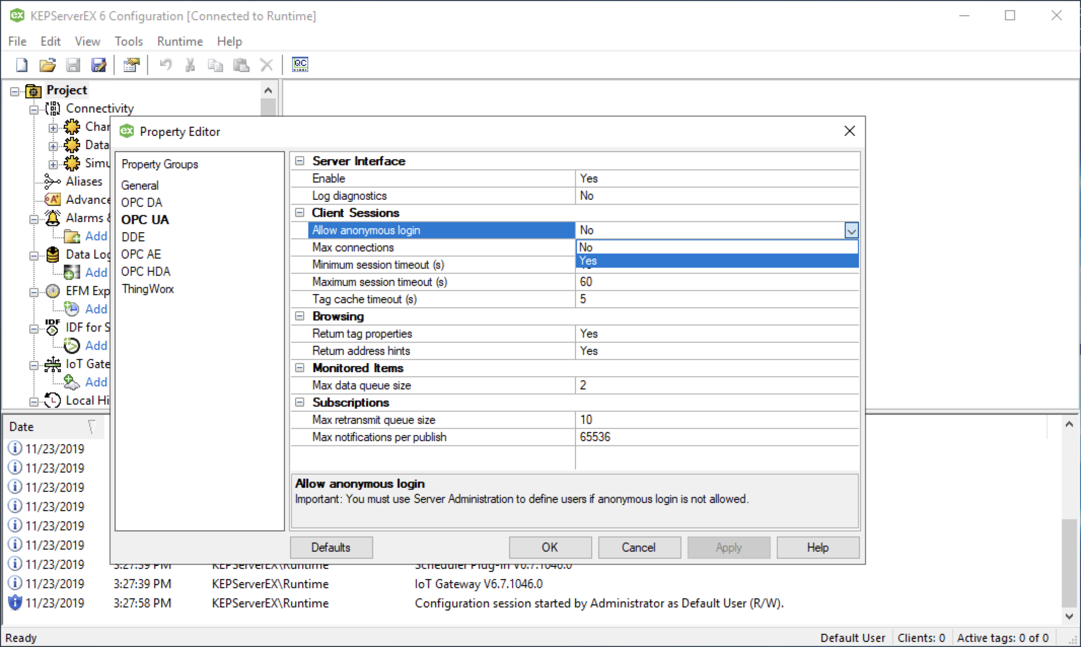 opc python to kepserverex