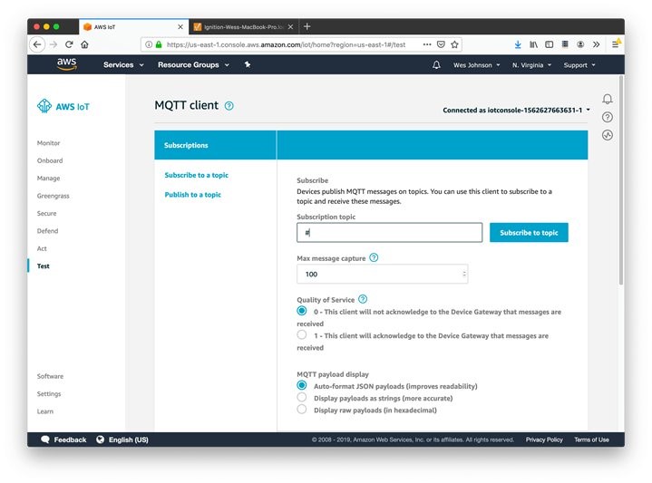 AWS IoT MQTT Client