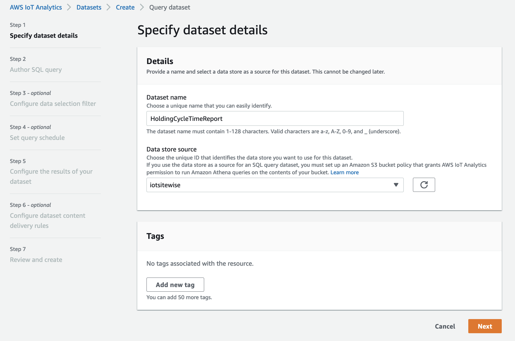 IoT Analytics Dataset Name