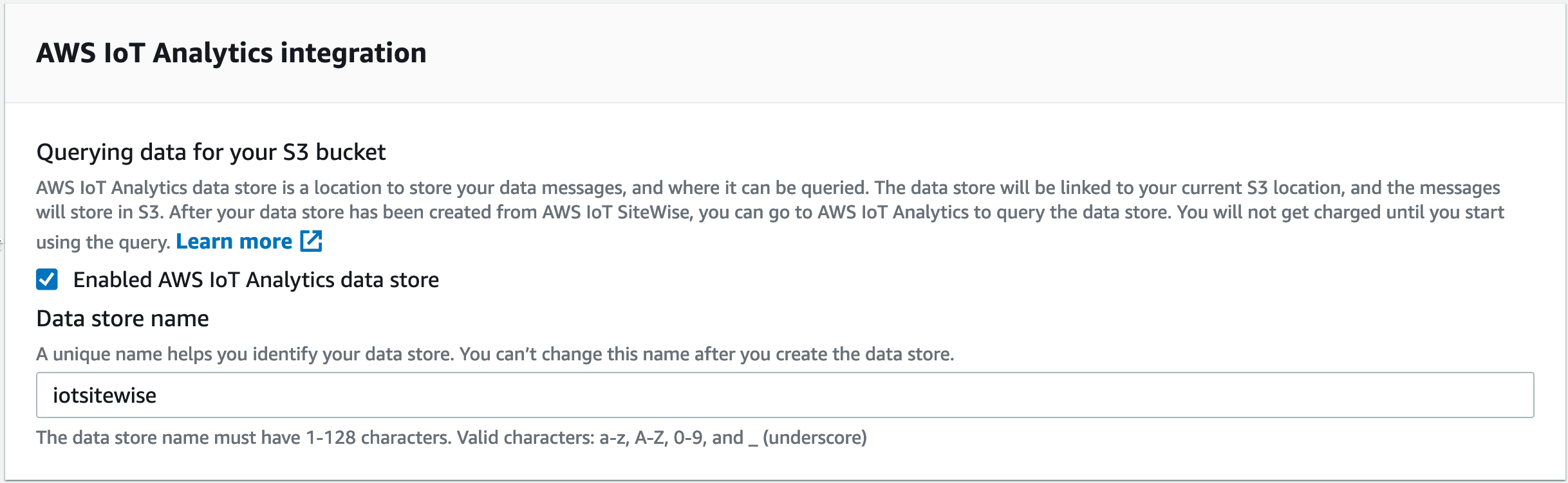 SiteWise Storage Tiers IoT Analytics