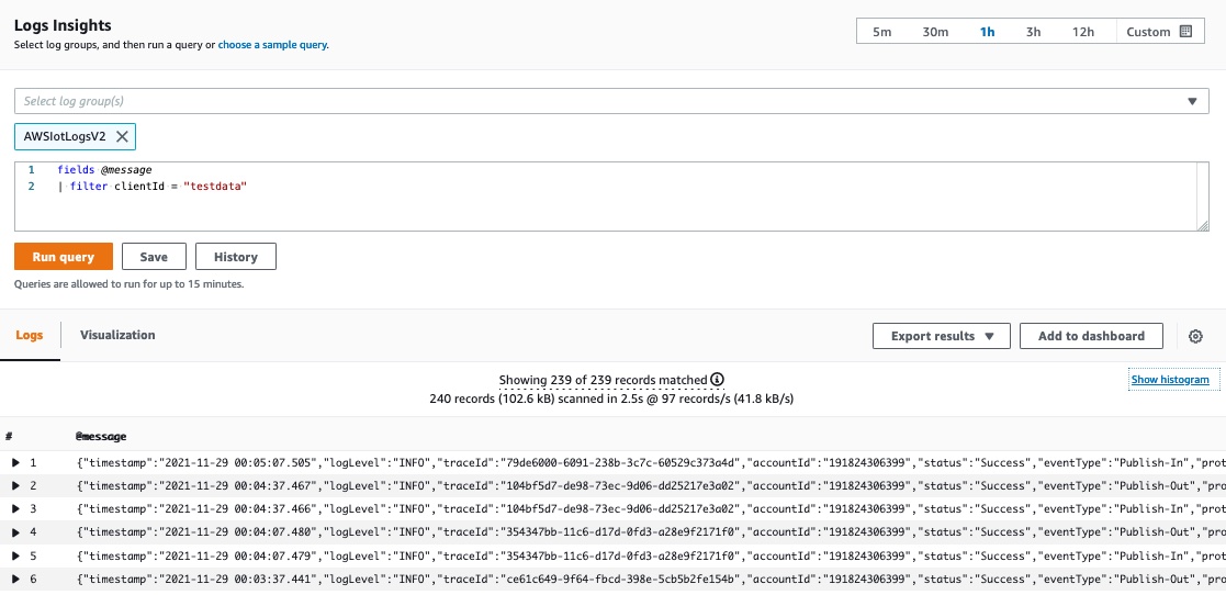 Logs Insights Example