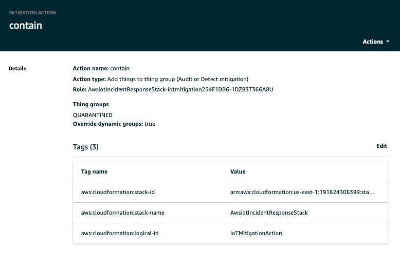 IoT Containment Example