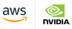 AWS logo and NVIDIA logo