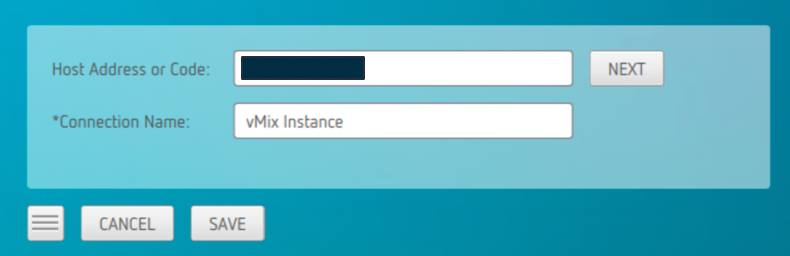 Image that demonstrates Teradici client asking for Host address and Connection name of EC2 instance