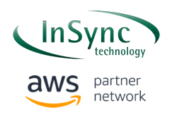 InSync technologies logo and AWS partner network logo