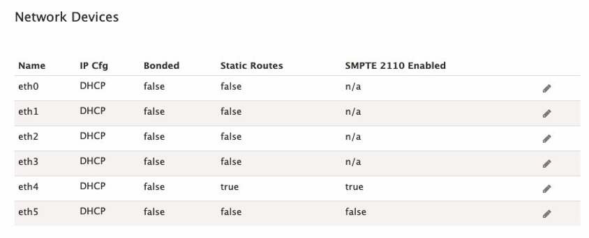 Network Devices Configuration in Elemental Live