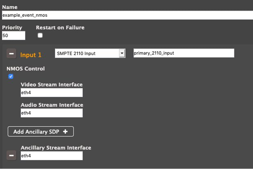 Input Setup for NMOS Showing Only Interfaces