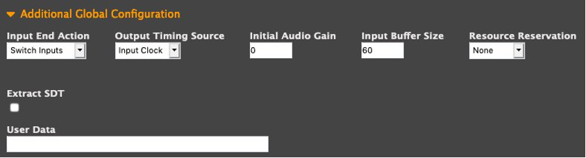 Input Buffer Size is set to 60 frames